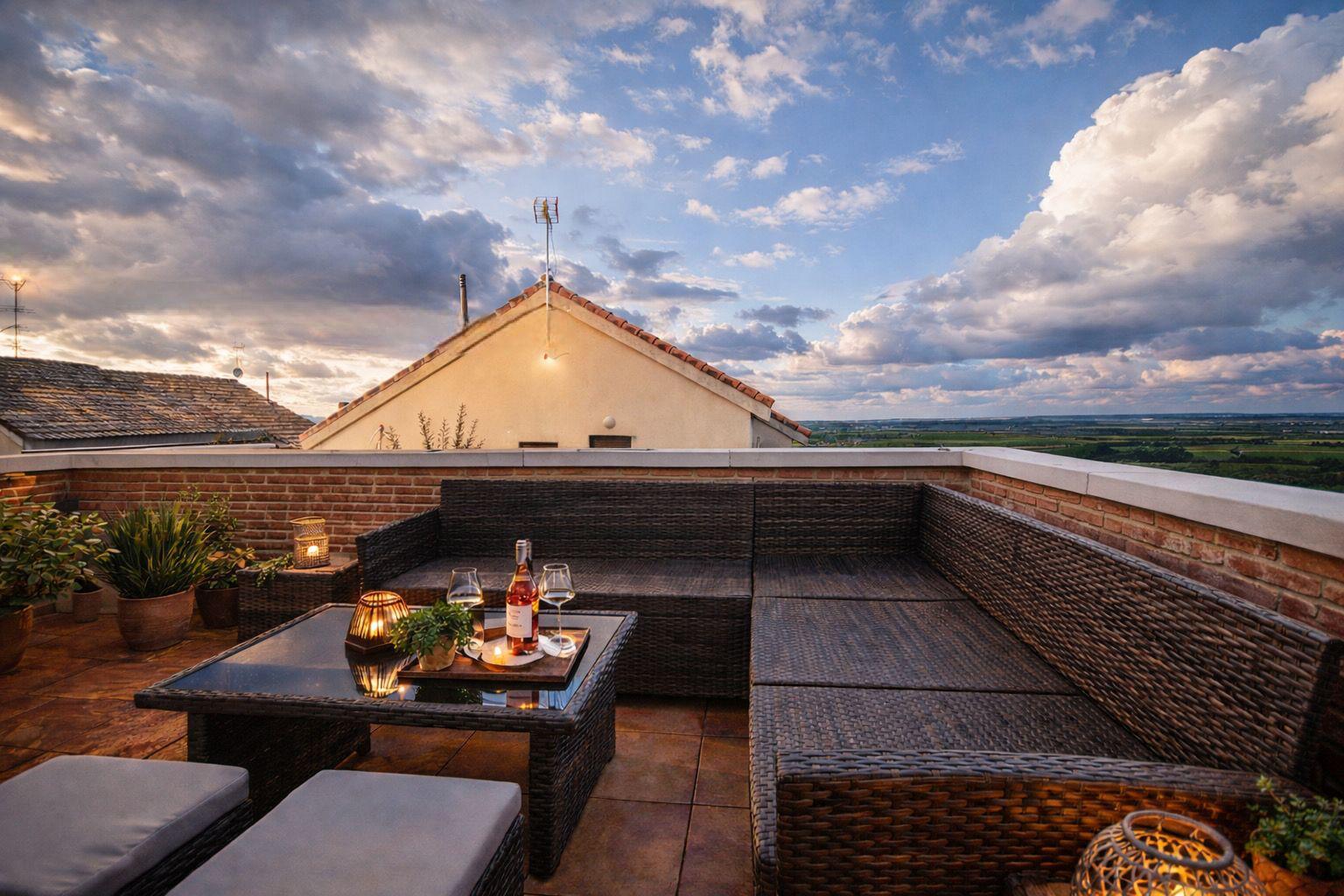 Terraza equipada